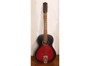 Vintage Teisco Parlor Acoustic Guitar