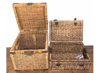 Pair Of Baskets One Is Broyhill With Tags