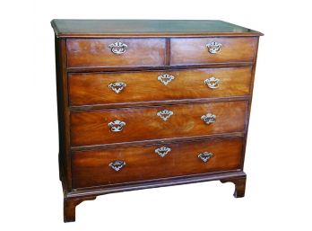 19TH C. Mahogany Chippendale Style Chest Of Drawers