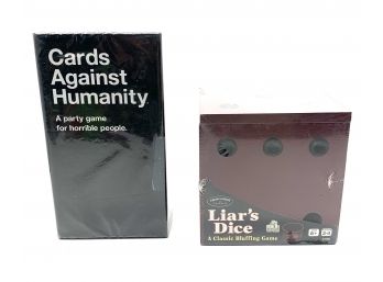 Set Of Games - Cards Against Humanity And Liar's Dice - Never Used, Still In Packaging