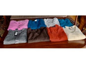 Set Of 8 Colorful Cashmere Sweaters - Size SM