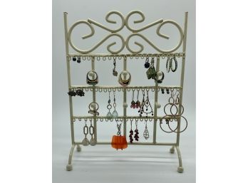 Jewelry Display With Rings And Earrings
