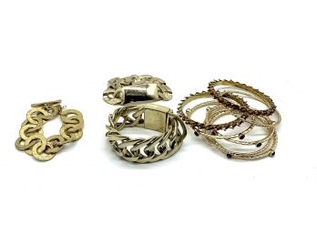 Fun Collection Of Gold Bangles