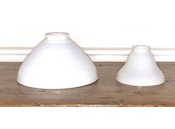 Pair Of Glass Lampshades