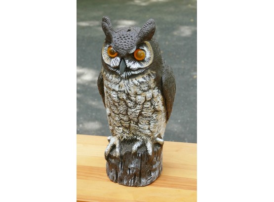 Horned Owl Plastic Decoy