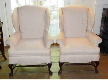 Pair Of Pennsylvania House Upholstered Club Chairs