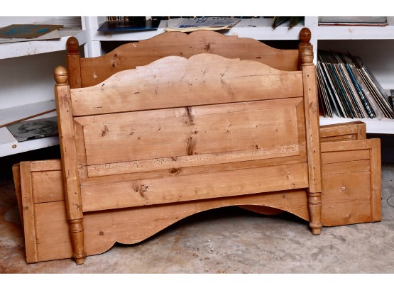 Antique Solid Wood Bed From The Yellow Monkey