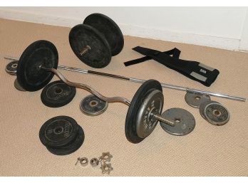 Free-weights Lot - Bars, Plates, Belt