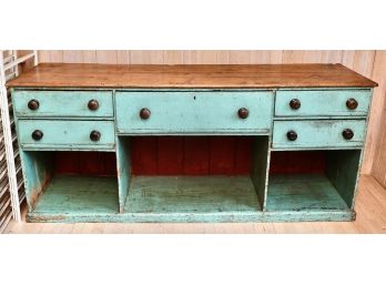 Antique Painted Wood 5 Drawer Chest From The Yellow Monkey