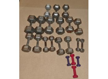 Dumbbell Weights Set - 10 Pairs (2,3,5,10,20,25,30,35,40,50)
