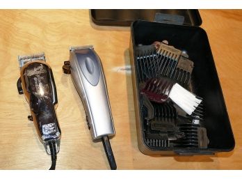 2 Different Hair Clippers - Wahl Sterling Reflections Senior, Conair - With Attachments