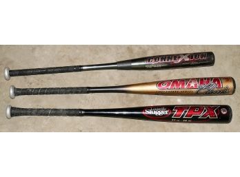 3 Different Composite Baseball Bats - Louisville Slugger / Easton