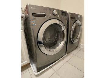 LG Front Load Washer & Dryer Laundry Set - Graphite Grey