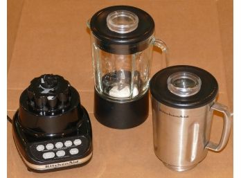 Kitchen Aid 5-Speed Blender With Glass & Stainless Jars