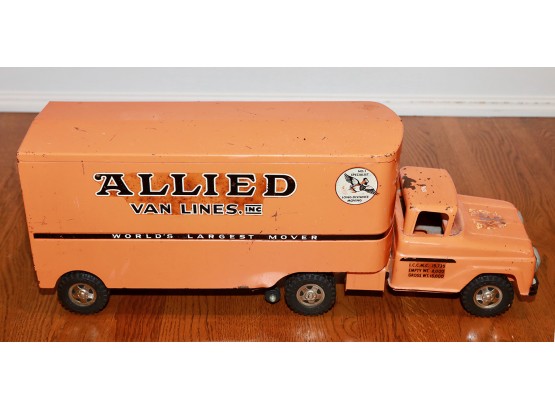 Vintage 1960's Tonka Pressed Steel Toy - Allied Van Lines Truck