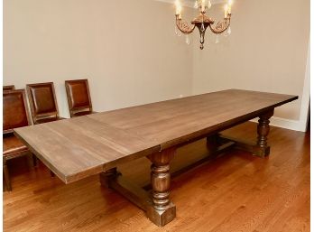 Restoration Hardware 1930's Style French Farmhouse Extension Rectangular Dining Table - 108' To 143'
