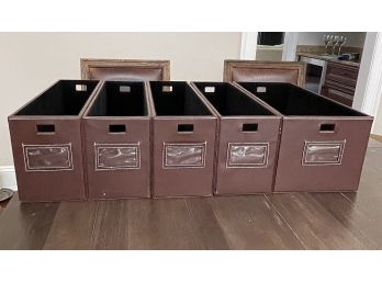 Lot Of 6 Storage Boxes In 2 Different Sizes