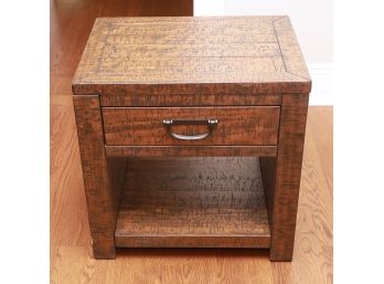 Ashley Furniture Rustic Brown Rectangular End Table