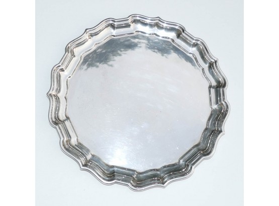 Reed And Barton Chippendale Sterling Silver 12' Round Tray