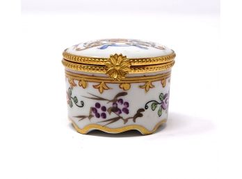 Vintage Limoges France Champs Lyses Hand-Painted Trinket Box