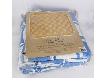 Provence Heirloom Hand Quilted Cotton Quilt - King Size - Unused In Packaging