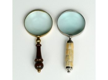 2 Different Vintage Magnifying Glasses