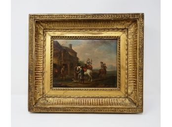 Antique Original Oil Painting - On Board - From The Cooling Galleries (London)