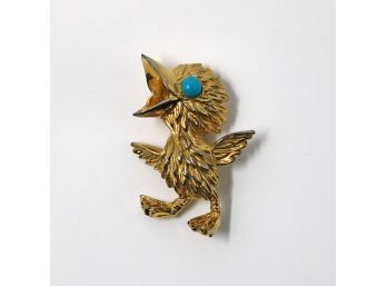 Vintage Kenneth Jay Lane KJL Baby Bird Brooch Pin