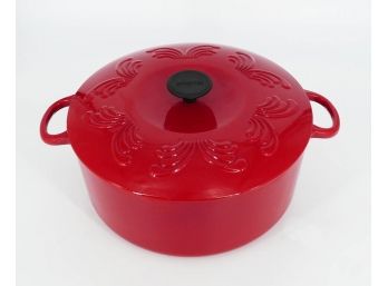 Chantal 6QT Enameled Cast Iron Dutch Oven In Red - Excellent