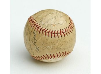 1950 New York Yankees Facsimile Signed Baseball - DiMaggio, Martin, Mize, Stengel, Rizzuto