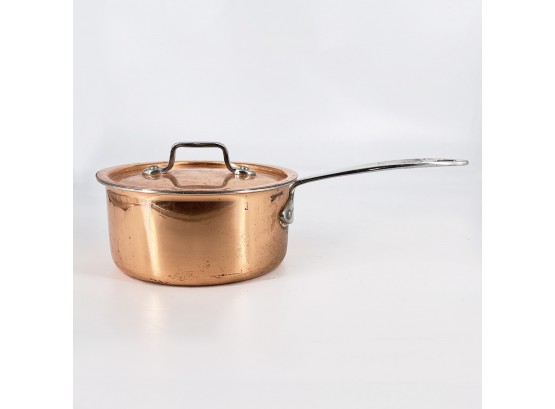 Copper Lagostina Saucepan With Lid