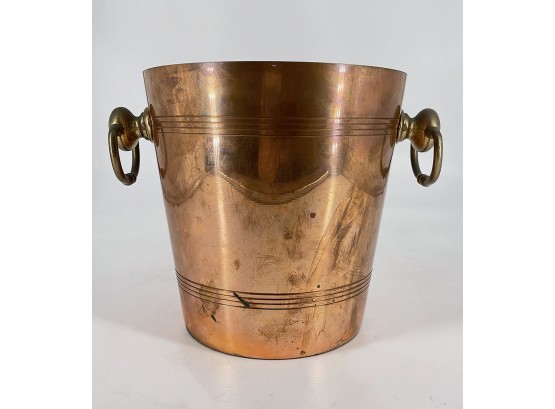 Vintage French Copper Wine/Champagne Bucket