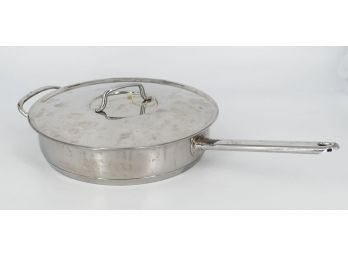 Tramontina Professional 18/10 Stainless Saute Pan With Lid