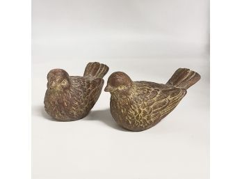 Pair Of Garden Bird Sculptures