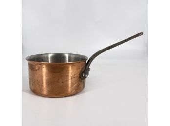 French Copper Sauce Pan (W/O Lid)