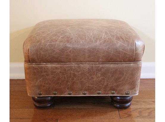 Stickley Leather Ottoman / Footstool