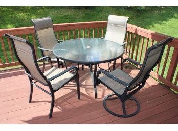 Outdoor Dining Table & Chairs Set