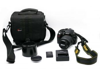 Nikon D3100 14.2MP DSLR Digital Camera W/ Zoom Lens, Soft Case