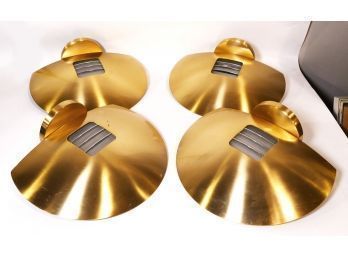 Set Of 4 Leonardo Marelli For Estiluz Modern Brass Sconces (A-6007) - Original Cost $550/ea ($2200)