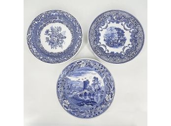 Set Of 12 Spode Blue Room Collection 10.25' Dinner Plates - Unused - Set #4
