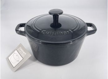 Cuisinart 3QT Enameled Cast Iron Dutch Oven/Casserole Dish In Black - New With Tag