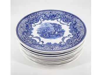 Set Of 12 Spode Blue Room Collection 10.25' Dinner Plates - Unused - Set #3