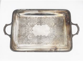 Vintage WM Rogers Silver Plate Serving Tray #4091/20