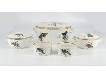 Pillivuyt & Cie (France) Covered Casserole, 2 Covered Bowls, And 2 Baking Cups