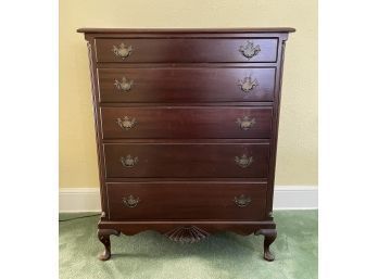 Large Chippendale Style Dresser With 5 Drawers