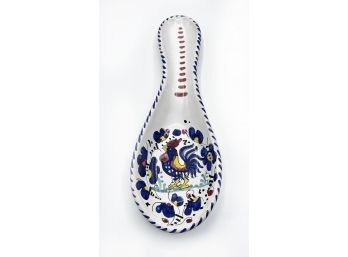 Vintage Italian 'Dipinto A Mano' Hand Painted Ceramic Spoon Rest