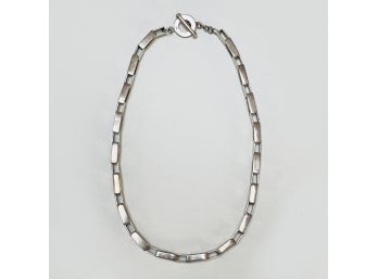 Sterling Silver 18' Necklace With Toggle Closure