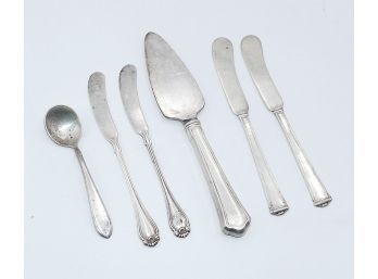 Sterling Silver Flatware And Cake Knife - Weight: 132.8 Grams