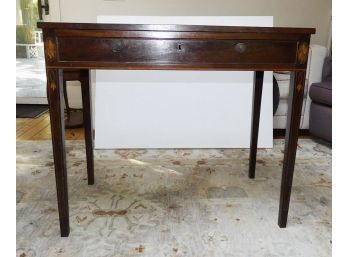 Antique Writing Desk With One Drawer