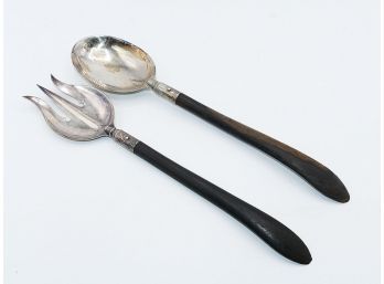 Antique Spoon/Fork Serving Set